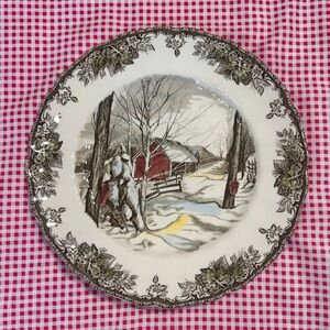 Johnson Brothers Friendly Village Sugar Maples Dinner Buffet Plate